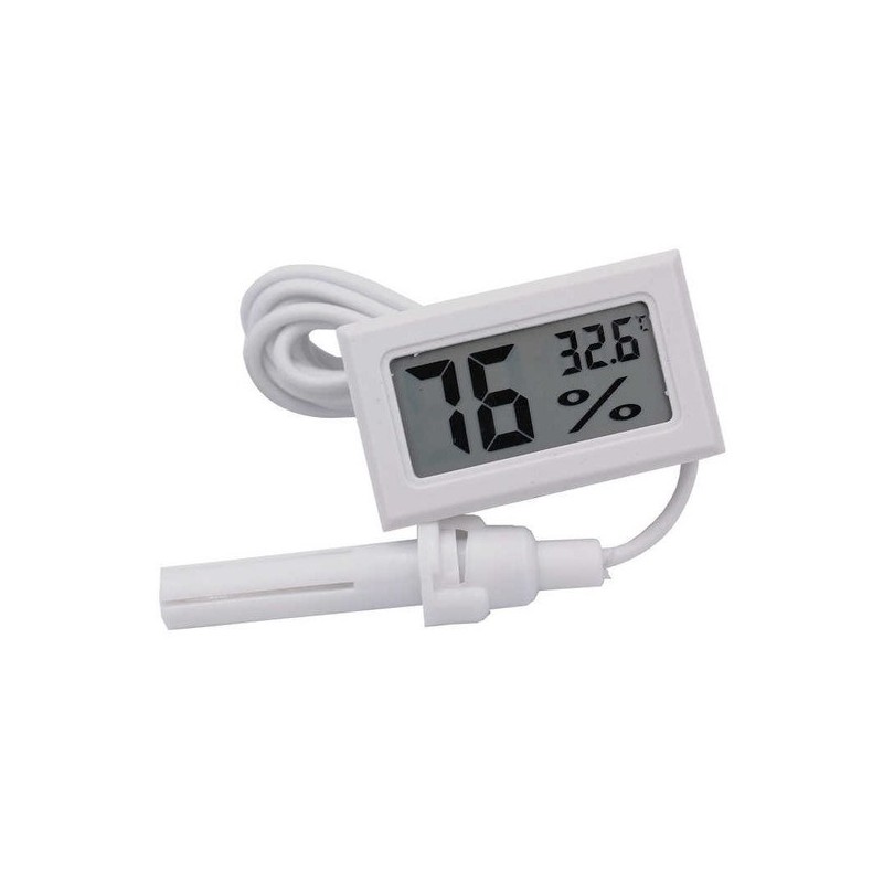 Termómetro Higrómetro Interior Con Sensor De Temperatura Y - Temu
