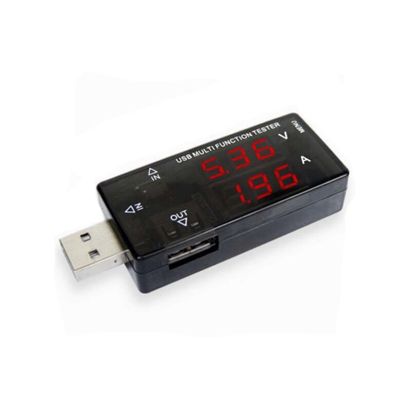 USB voltaje de corriente Voltímetro Amperímetro   A V