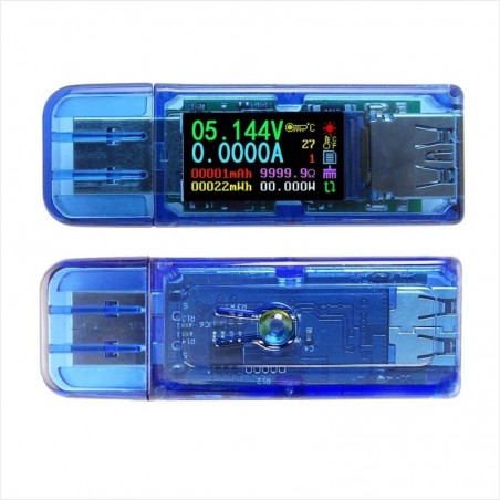 USB 3,0 color  AT34  LCD voltímetro amperímetro